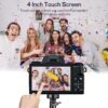 Digital Camera, 4k Cameras for Photography, 64MP WiFi Vlogging Camera for YouTube with Dual Camera, Touch Screen, Flash, 32GB SD Card, Lens Hood, 3000mAH Battery-Black1 - Image 7