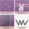 Narwey For Spirit Airlines Foldable Travel Duffel Bag Tote Carry on Luggage Sport Duffle Weekender Overnight for Women and Girls (3112 Purple ( with Shoulder Strap)) - Image 4