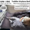Toddler Airplane Bed for Toddler Airplane Seat Extender for Kids Airplane Bed,Inflatable Airplane Foot Rest - Image 2