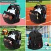 Laptop Backpack for Men - Travel Backpack with USB Charging Port for Daily Commutes and Travel -College Backpack Men - Gifts for Men - Waterproof - Black - Image 7