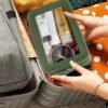 FFpaw Clear Makeup Bag Organizer, TSA Approved Portable Travel Toiletry Bag Multipurpose Cosmetic Bag Case for Women Vegan Leather Make Up Pouch Transparent Vinyl Windows & Handle Strap (Green) - Image 7