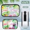 Capoda 6 Pcs Hawaiian Clear Toiletry Bags Transparent Aloha Cosmetic Bag Hello Summer Makeup Bag Waterproof PVC Tiki Beach Travel Pouch for Men Women Business Bathroom Organizer, 6 Styles - Image 2