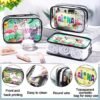 Capoda 6 Pcs Hawaiian Clear Toiletry Bags Transparent Aloha Cosmetic Bag Hello Summer Makeup Bag Waterproof PVC Tiki Beach Travel Pouch for Men Women Business Bathroom Organizer, 6 Styles - Image 6