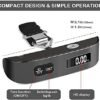 travel inspira Luggage Scale, Portable Digital Hanging Baggage Scale for Travel, Suitcase Weight Scale with Rubber Paint, Temperature Sensor, 110 Pounds, Battery Included - Image 2