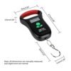 Portable Luggage Scale 110 Lbs Travel Digital Hanging Scales 50kg with Hook for Household ABS Material Digital Hanging Scale Grams - Image 3
