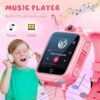 Interactive Kids Smartwatch with 14 Puzzle Games for Girls Ages 4-12, HD Touch Screen, Music Player, Camera, TF Card Slot, 12/24 hr - Pink - Image 4