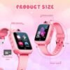 Interactive Kids Smartwatch with 14 Puzzle Games for Girls Ages 4-12, HD Touch Screen, Music Player, Camera, TF Card Slot, 12/24 hr - Pink - Image 6