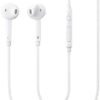 SAMSUNG Samung Wired Earbuds Original 3.5mm in-Ear Headphones Galaxy S10, S10 Plus, S10e Plus, Note 10, A71, A31 - Microphone & Volume Remote - Includes Black Velvet Carrying Pouch - White - Image 3