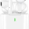 True Wireless Earbuds, Bluetooth 5.2 Earbuds IPX7 Waterproof Wireless Bluetooth Headphones with Mic Charging Case 30H Playtime,Pop-ups Auto Pairing Hi-Fi Stereo Sound Headset for iOS/Android(White)