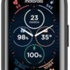 Motorola Moto 40 Smartwatch -10 Days Battery Life, Google Fit Integration, 1.5'' Crystal Clear Display, Heart Tracking, in-Depth Sleep Tracking, iOS and Android Compatible (Phantom Black)