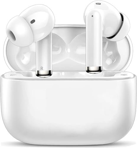Wireless Earbuds Bluetooth Headphones 5.3 HiFi Stereo Earphones, 35H Playtime HiFi Stereo Bass with Charging Case,in-Ear Headphones Touch Control