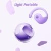 Out of Ear Open Ear Headphones Outside The Ear Wireless Ear Hanging Bluetooth Headset Over The Ear Open Ear Buds Earbuds Outside The Ear Headphones Bone Air Conduction Earbuds Purple - Image 4