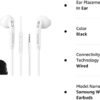 SAMSUNG Samung Wired Earbuds Original 3.5mm in-Ear Headphones Galaxy S10, S10 Plus, S10e Plus, Note 10, A71, A31 - Microphone & Volume Remote - Includes Black Velvet Carrying Pouch - White - Image 6