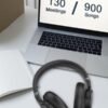 KVIDIO Active Noise Cancelling Headphones, 65 Hours Playtime Bluetooth Headphones with Microphone, Transparency Mode, Deep Bass and Hi-Fi Stereo Sound (Black) - Image 4