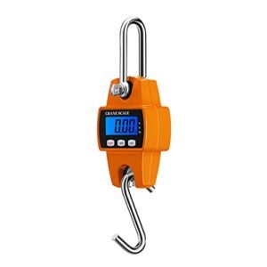 Digital Luggage Scale 300kg/660lb Hanging Baggage Scale with Backlit LCD-Display Portable Suitcase Weighing Scale Hanging Weight Scale 660lb Capacity
