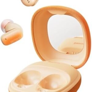 Baseus Active Noise Cancelling Earbuds with Make-up Mirror, Up to 90% Noise Cancelling, 3D Spatial Audio, Bluetooth 5.3, App Customized, Lightweight Wireless Earbuds for Women - Airnora 2