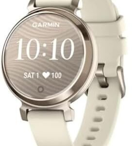 Garmin Lily 2, Small and Stylish Smartwatch, Hidden Display, Patterned Lens, Up to 5 Days Battery Life, Coconut