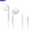 SAMSUNG Samung Wired Earbuds Original 3.5mm in-Ear Headphones Galaxy S10, S10 Plus, S10e Plus, Note 10, A71, A31 - Microphone & Volume Remote - Includes Black Velvet Carrying Pouch - White - Image 2