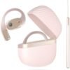 TUINYO Open Ear Headphones, True Wireless Earbuds with Bluetooth V5.4，Fast Charging,35Hrs Playtime, Waterproof for Sports, Driving, Office-Rose