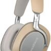 Bowers & Wilkins Px8 Over-Ear Wireless Headphones, Advanced Active Noise Cancellation, Luxurious Materials, 30-Hour Battery Life, 15-Min Quick Charging, Tan