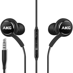 2022 Earbuds Stereo Headphones for Samsung Galaxy Galaxy S10, S10E, S10+, S8, S8+, S9, S9+, Note 9- Designed by AKG - 3.5 mm Jack with Microphone and Volume Buttons (Black)