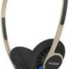 Koss KPH40 Utility On-Ear Headphones, Detachable Interchangeable Cord System, Ultra Lightweight Design (Rhythm Beige)