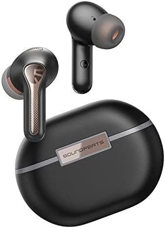 SoundPEATS Capsule3 Pro 43dB Hybrid Active Noise Cancelling Earbuds, Hi-Res Bluetooth 5.3 Earphones with LDAC, 6 Mics for Calls, 52 Hrs, IPX4 Rated, Powerful Sound, App Customize EQ