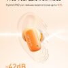 Baseus Active Noise Cancelling Earbuds with Make-up Mirror, Up to 90% Noise Cancelling, 3D Spatial Audio, Bluetooth 5.3, App Customized, Lightweight Wireless Earbuds for Women - Airnora 2 - Image 3