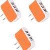 3pcs USB Orange.a S/Universal Fast with Ac More Outlet Ports Three Power and for/Adapter Us Charger Tablets/Charge Nexus/Led/Wall Light Plug/ - Image 5