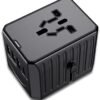 Criacr Universal Travel Adapter, One International Wall Charger AC Plug Adaptor with 3 USB Ports and Type-C for USA EU UK AUS