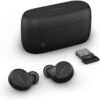 Jabra Evolve2 True Wireless Earbuds - in-Ear Bluetooth Earbuds with Active Noise Cancellation & 4-Mic MultiSensor Voice Technology - Microsoft Teams Certified, Works with All Meeting Apps - Black