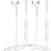 2 Pack-Earbuds for iPhone Headphones Wired with Earphones [MFi Certified](Built-in Microphone & Volume Control) Noise Isolating Headsets Support for iPhone 14/13/12/11/XR/XS/X/8/7/SE/Pro/Pro Max