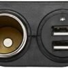 Mobile Phone USB SUV Vehicle Under-Dash Mount 12V/24V Charger Phones Power Supply Fast Charging Universal Device Power Port Outlet Converter Adapter Combo-car Charger for Hair Dryer Headphone - Image 4