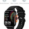 Smart Watch(Answer/Make Call) 1.83" Smart Watches for Men Women IP67 Waterproof, 100+ Sport Modes Fitness Tracker Watch Heart Rate Sleep Monitor Pedometer Smartwatch for Android iOS (Black) - Image 2