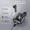 Wireless Earbuds Bluetooth 5.3 Earbuds Hi-Fi Stereo, 2024 Ear Buds with 4 ENC Mics, 3g Mini Bluetooth Headphones in Ear, 30H USB-C LED Charging Case, IP7 Waterproof Wireless Earphones for Android iOS - Image 5