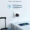 EPICKA Universal Travel Adapter, International Plug Adapter Wall Charger with 20W USB-C PD & USB-A QC, All-in-One Pocket Size Adapter for USA EU UK AUS (Pocket 111, Black) - Image 6