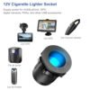 12V USB Outlet Boat Accessories Marine Switch Panel Plug, PD3.0 and Dual QC3.0 USB Ports Aluminum Car Charger with Voltmeter, Lighted 150W Cigarette Lighter Socket and Toggle Switch 3 in 1 DIY Kit - Image 4