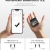 Wireless Earbuds Bluetooth 5.3 Headphones, 40H Playtime Stereo IPX7 Waterproof Ear Buds,LED Power Display Cordless in-Ear Earphones with Noise Cancelling Mic for iOS Andriod Cell Phone Sports(Black) - Image 2
