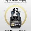 Wireless Earbuds Bluetooth 5.3 Headphones, 40H Playtime Stereo IPX7 Waterproof Ear Buds,LED Power Display Cordless in-Ear Earphones with Noise Cancelling Mic for iOS Andriod Cell Phone Sports(Black) - Image 4