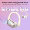 Wireless Earbuds 75hrs Bluetooth 5.3 Headphone Sport, 2024 Bluetooth Earbuds Stereo Deep Bass Over Ear Bud with Earhooks, ENC Noise Cancelling Mic, IPX7 Waterproof Earphone Rose Gold - Image 7