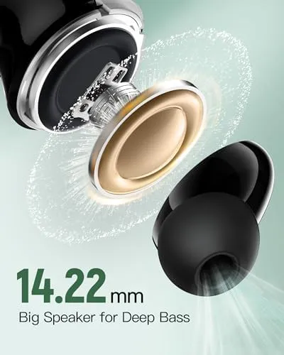 Wireless Earbuds Bluetooth 5.3 Headphones 78Hrs Playtime In-ear Earbuds with Wireless Charging Case LED Power Display Deep Bass Earphones Waterproof Headset with Built-in Mic for Android iOS phone TV - Image 5