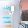 Universal Travel Adapter 35W PD Fast Charging Offers 3X2.4A USB-A Ports, 2X USB-C Ports and Multi AC Outlet, International Plug Converter Worldwide Travel Charger All in One for EU US UK AUS - Image 4