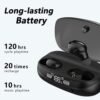 Bluetooth Earphones in-Ear, Wireless Earbuds Headsets Touch Control with Mic, Bluetooth Noise Cancelling Headphones, HiFi Stereo, IP7 Waterproof, LED Display Charging Case, for Sport and Work-D - Image 4