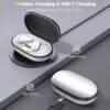 Bluetooth Headphones Noise Canceling 4 Mics Clear Call Stereo Bass Sound 60H Playtime Wireless Charging Case Over Ear Earphones LED Digital Display Headset with Earhooks for Sports Running Workout Gym - Image 3