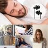 Sleep Earbuds, Hearprotek 2 Pairs Ultra Soft Lightweight Silicone Sleeping Earphone Headphones with Volume Control and mic for Side Sleeper, Snoring, Air Travel, Relaxation (Black) - Image 7