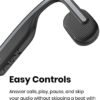SHOKZ OpenMove - Open-Ear Bluetooth Sport Headphones - Bone Conduction Wireless Earphones - Sweatproof for Running and Workouts, with Sticker Pack (Grey) - Image 8