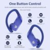 bmanl Wireless Earbuds Bluetooth Headphones 48hrs Play Back Sport Earphones with LED Display Over-Ear Buds with Earhooks Built-in Mic Headset for Workout Blue - Image 4