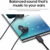 2 Packs USB C Headphones for Samsung Galaxy S23 Ultra S22 S21 FE S20 Z Flip 3 Fold 4 A53 A54 USB C Earphones with Mic in-Ear Headphones Designed by AKG Wired Earbuds USB Type C Earphones - Black - Image 4