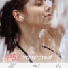 Wireless Earbuds Bluetooth Earbuds Noise Cancelling Earbuds Wireless Earphones Built in Mic Handset 36H Playtime Wireless Earbuds IP55 Waterproof Earbuds for Sport Women Girls Gifts Ideas,Pink - Image 7