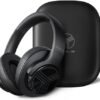 TREBLAB Z2 Foldable Bluetooth Over Ear Headphones - Noise Cancelling Headphones with Mic, Signature-HD Sound, 35H Playtime, Over The Ear Wireless Bluetooth Headphones for Gym, Work, TV, Calls (Black)